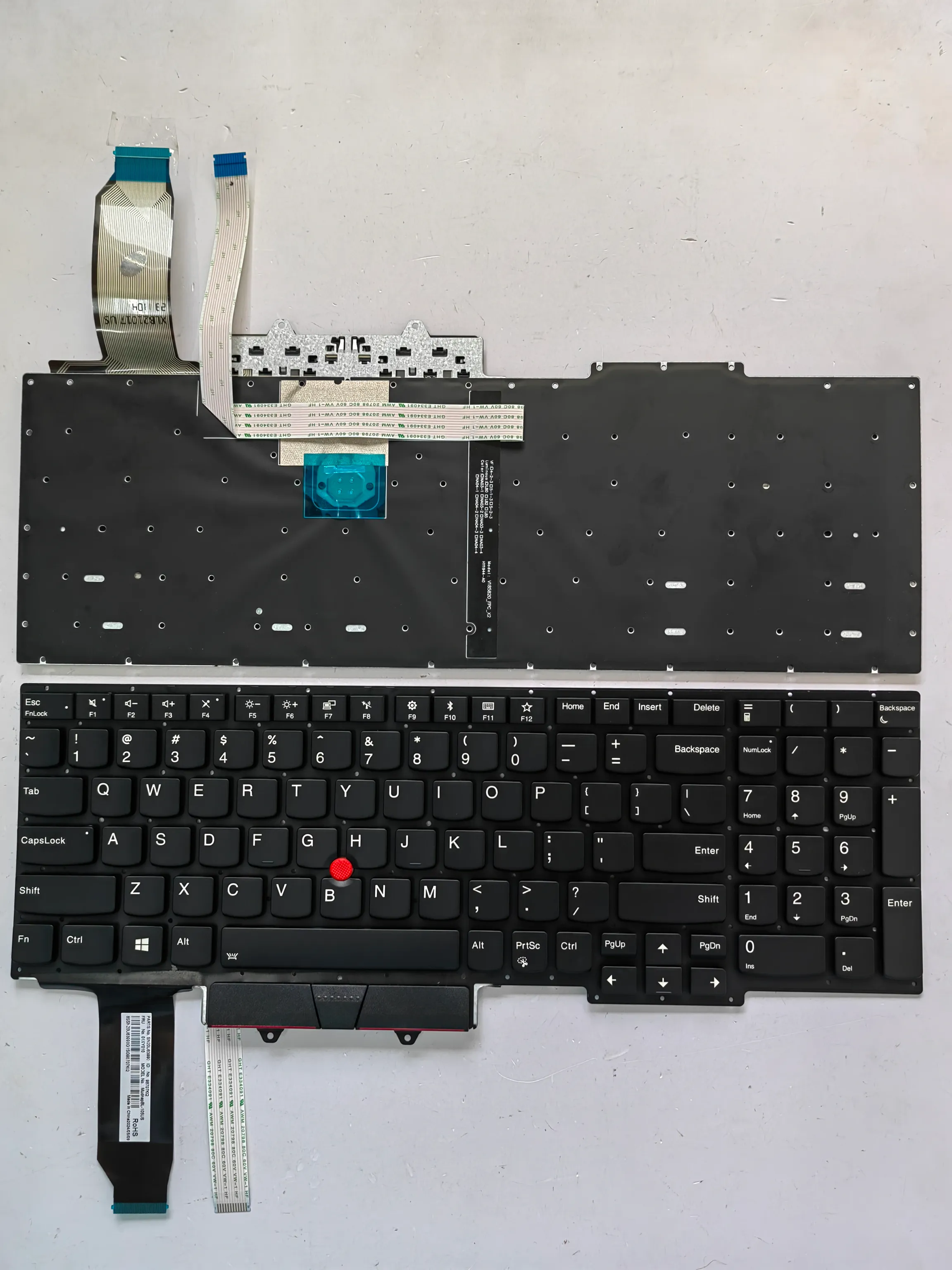 Picture of Laptop US keyboard forNew Replacement Keyboard Laptop For IBM E15 Generation/E15 GEN1 BLACK With Point Backlit (OEM) US US Layout